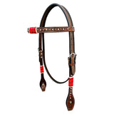 BAR H EQUINE Western Horse Headstall Breast Collar Set American Leather