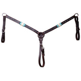 BAR H EQUINE W. H. Genuine Leather Tk. Set Dark Brown by Hilason – Cowboy and equestrian accessories