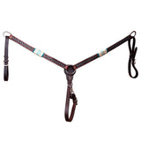 BAR H EQUINE W. H. Genuine Leather Tk. Set Dark Brown by Hilason – Cowboy and equestrian accessories