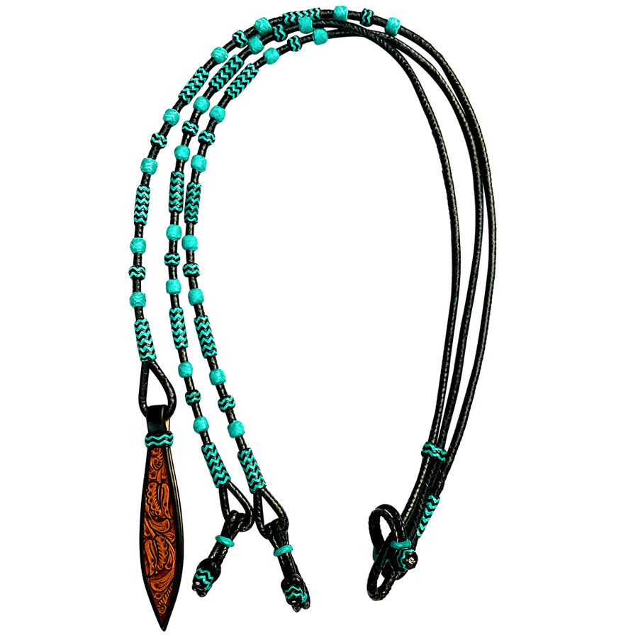 Hilason W. Rawhide Braided Leather Show Rommel Romel Romal Reins H. – by Hilason – Cowboy and equestrian accessories