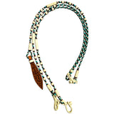 Hilason W. Rawhide Braided Leather Show Rommel Romel Romal Reins H. – by Hilason – Cowboy and equestrian accessories