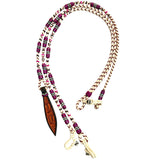 Hilason W. Rawhide Braided Leather Show Rommel Romel Romal Reins H. – by Hilason – Cowboy and equestrian accessories