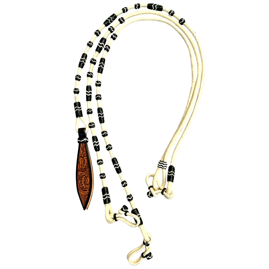 Hilason W. Rawhide Braided Leather Show Rommel Romel Romal Reins H. – by Hilason – Cowboy and equestrian accessories