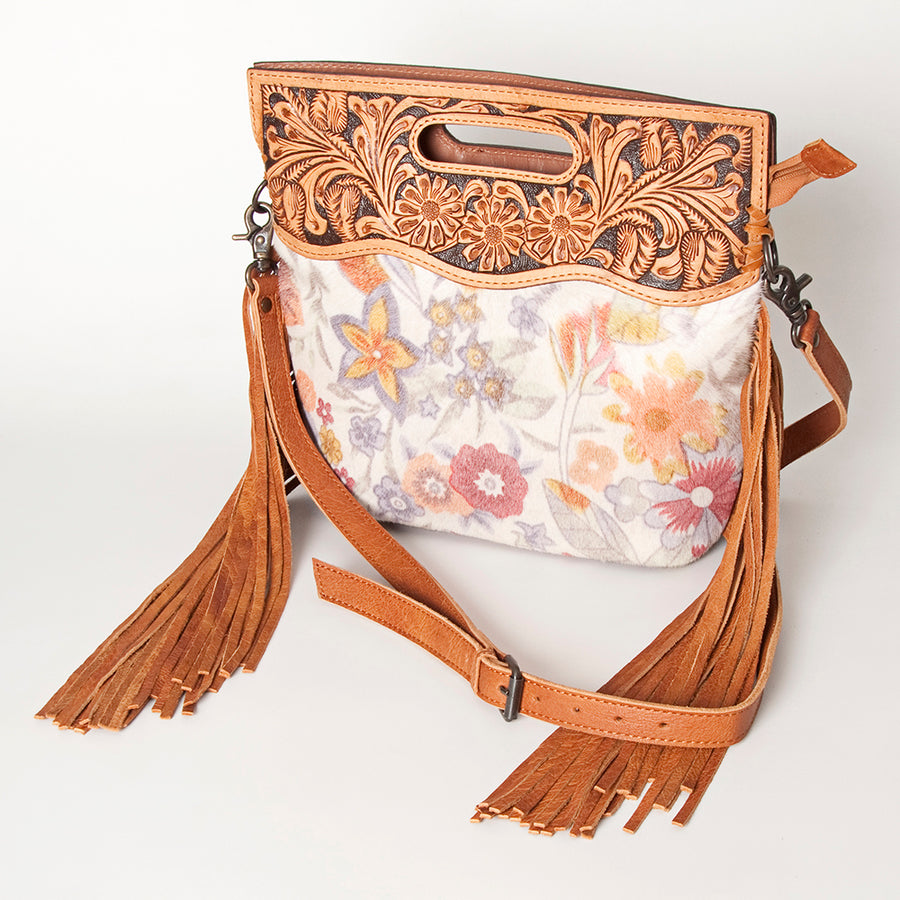 American Darling Women's Clutch Bag Western Hair-On Genuine Leather Handbag - Uhorse