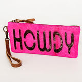 American Darling Wristlet Hair on Genuine Leather Western Women Bag | Handbag Purse | Women Wristlet | Wristlet Wristlet | Travel Wristlet | Leather Wristlet | Clutch Wristlet