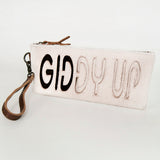 American Darling ADBG344CA Wristlet Hair-On Genuine Leather Women Bag by Hilason – Cowboy and equestrian accessories