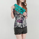 American Darling Wristlet Genuine Leather Women Bag W. Handbag Purse –