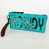 American Darling ADBG344CI Wristlet Hair-On Genuine Leather Women Bag by Hilason – Cowboy and equestrian accessories