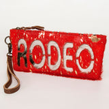 American Darling ADBG344CL Wristlet Hair On Genuine Leather women bag by Hilason – Cowboy and equestrian accessories