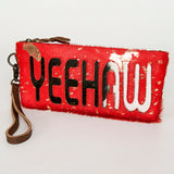 American Darling ADBG344CN Wristlet Hair On Genuine Leather women bag by Hilason – Cowboy and equestrian accessories