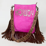 American Darling ADBGS192AT Messenger Hair-On Genuine Leather Women Bag Western Handbag Purse