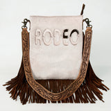 American Darling Messenger Hand Tooled Hair On Genuine Leather W.