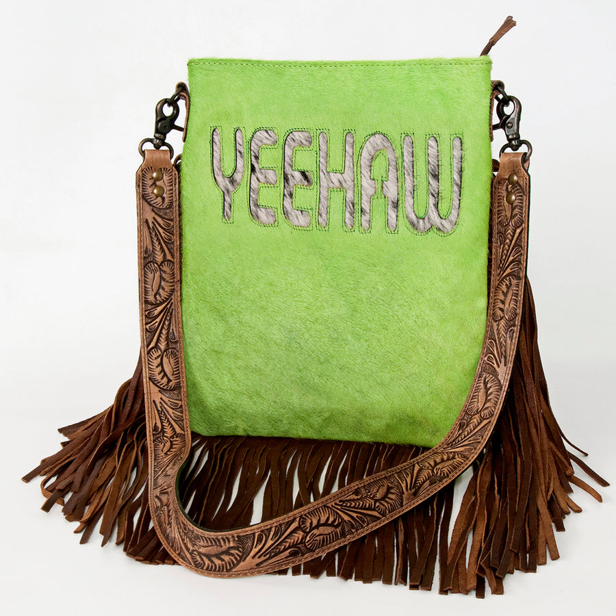 American Darling Large Crossbody Hair On Genuine Leather Western Women Bag Handbag Purse | Cute - Uhorse