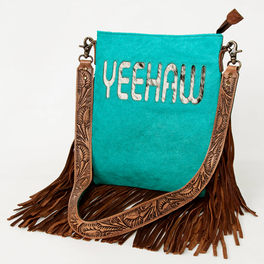 American Darling Large Crossbody Hair On Genuine Leather Western Women Bag Handbag Purse | Cute - Uhorse