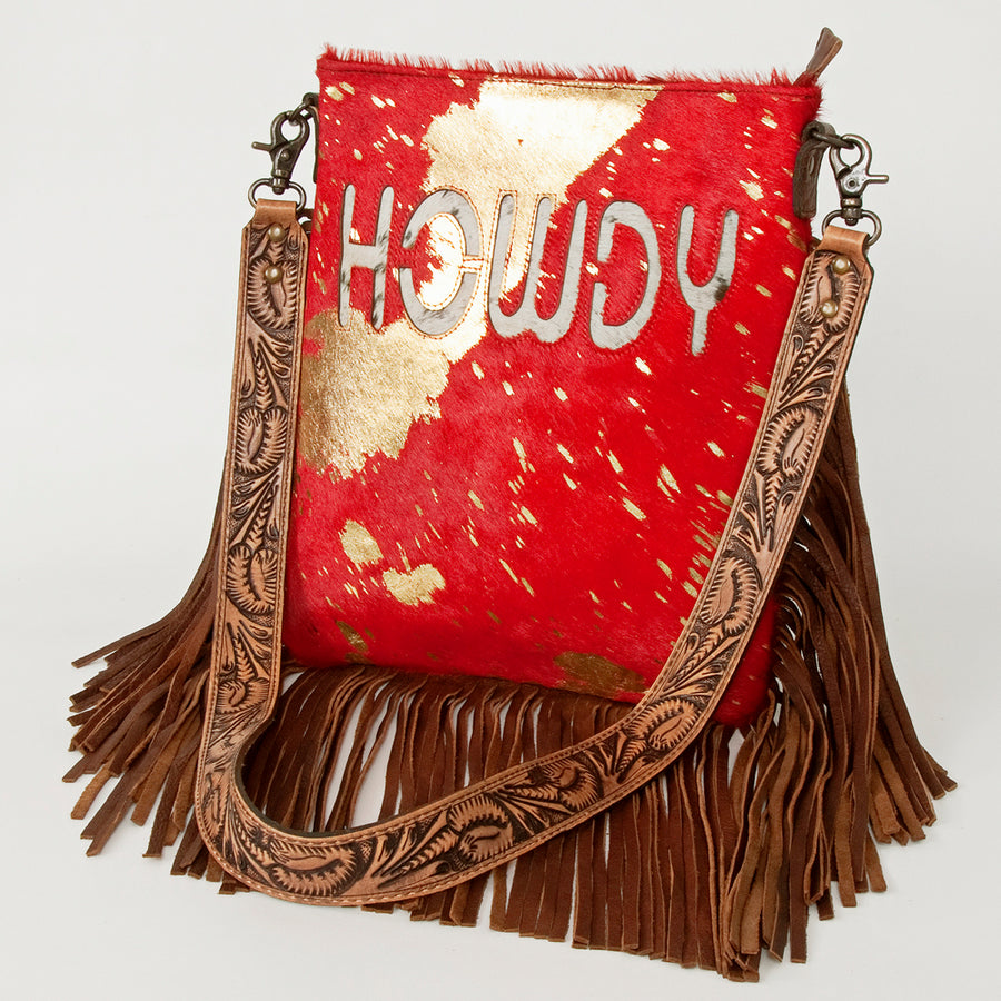 American Darling Large Crossbody Hair On Genuine Leather Western Women Bag Handbag Purse | Cute - Uhorse