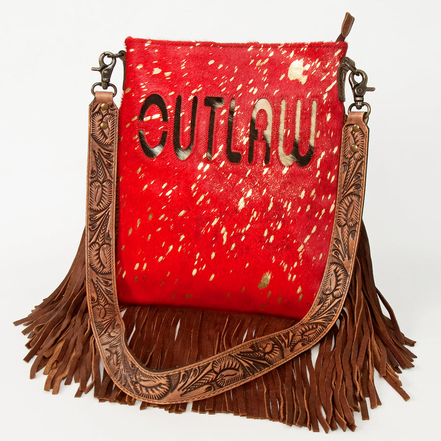 American Darling Large Crossbody Hair On Genuine Leather Western Women Bag Handbag Purse | Cute - Uhorse