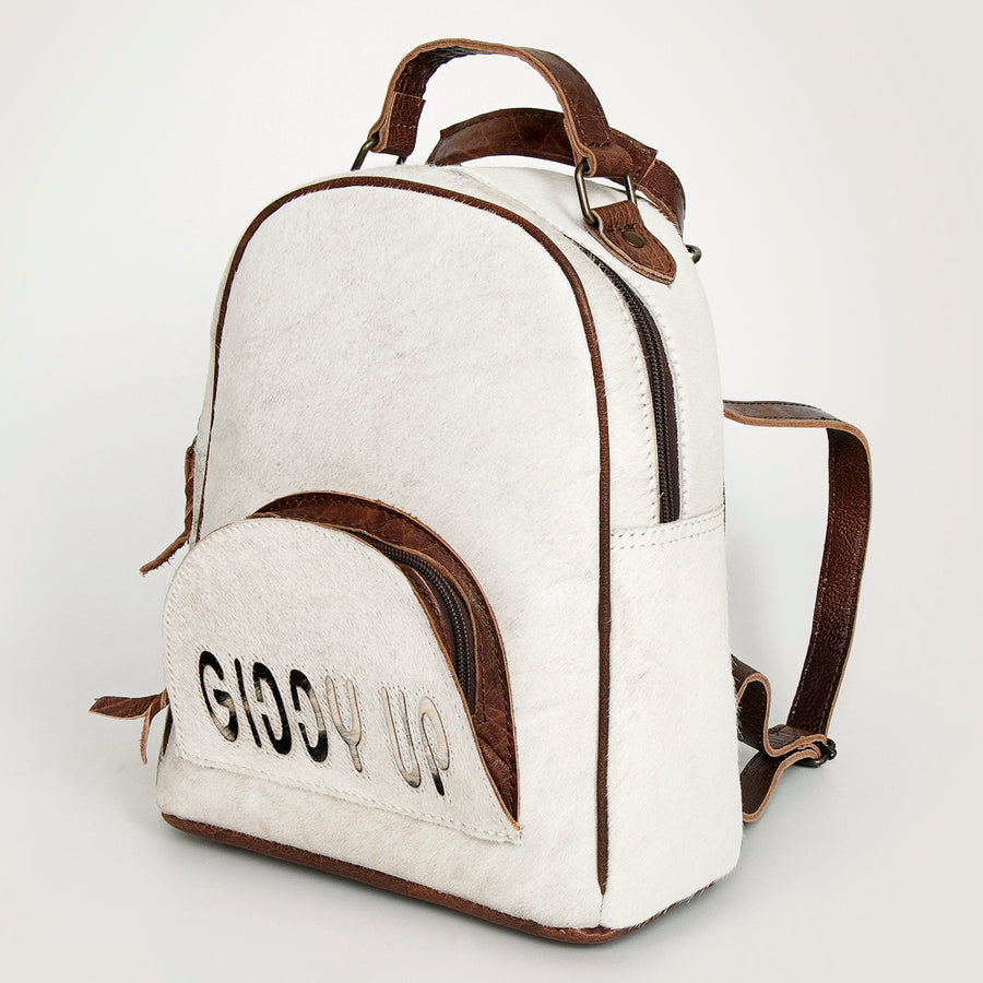 American Darling Backpack Hair on Genuine Leather Western Women Bag | for Laptop School Purse Travel - Uhorse