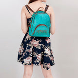 American Darling Backpack Hand Tooled Hair on Genuine Leather Western Women Bag | for Laptop School Purse Travel