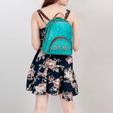 American Darling Backpack Hand Tooled Hair on Genuine Leather Western Women Bag | for Laptop School Purse Travel