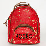 American Darling Backpack Hand Tooled Hair on Genuine Leather Western Women Bag | for Laptop School Purse Travel