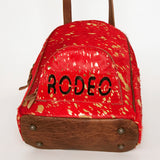 American Darling Backpack Hand Tooled Hair on Genuine Leather Western Women Bag | for Laptop School Purse Travel