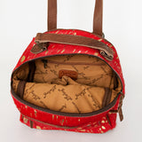 American Darling Backpack Hand Tooled Hair on Genuine Leather Western Women Bag | for Laptop School Purse Travel