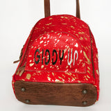 American Darling Backpack Hand Tooled Hair on Genuine Leather Western Women Bag | for Laptop School Purse Travel