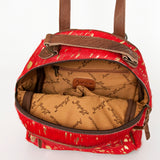 American Darling Backpack Hand Tooled Hair on Genuine Leather Western Women Bag | for Laptop School Purse Travel