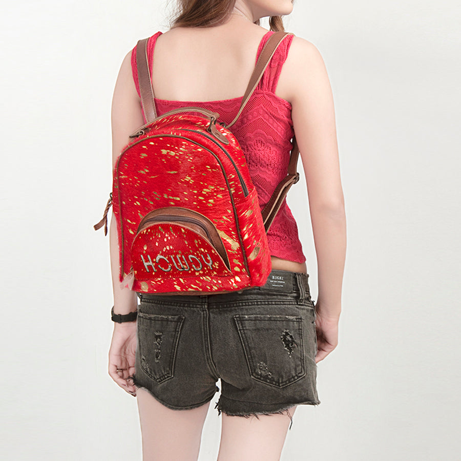 American Darling Backpack Hair on Genuine Leather Western Women Bag | for Laptop School Purse Travel