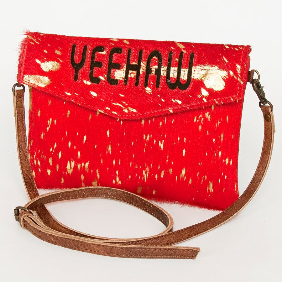 American Darling Envelope Hair-On Genuine Leather Western Women Bag Handbag Purse | for Cute - Uhorse