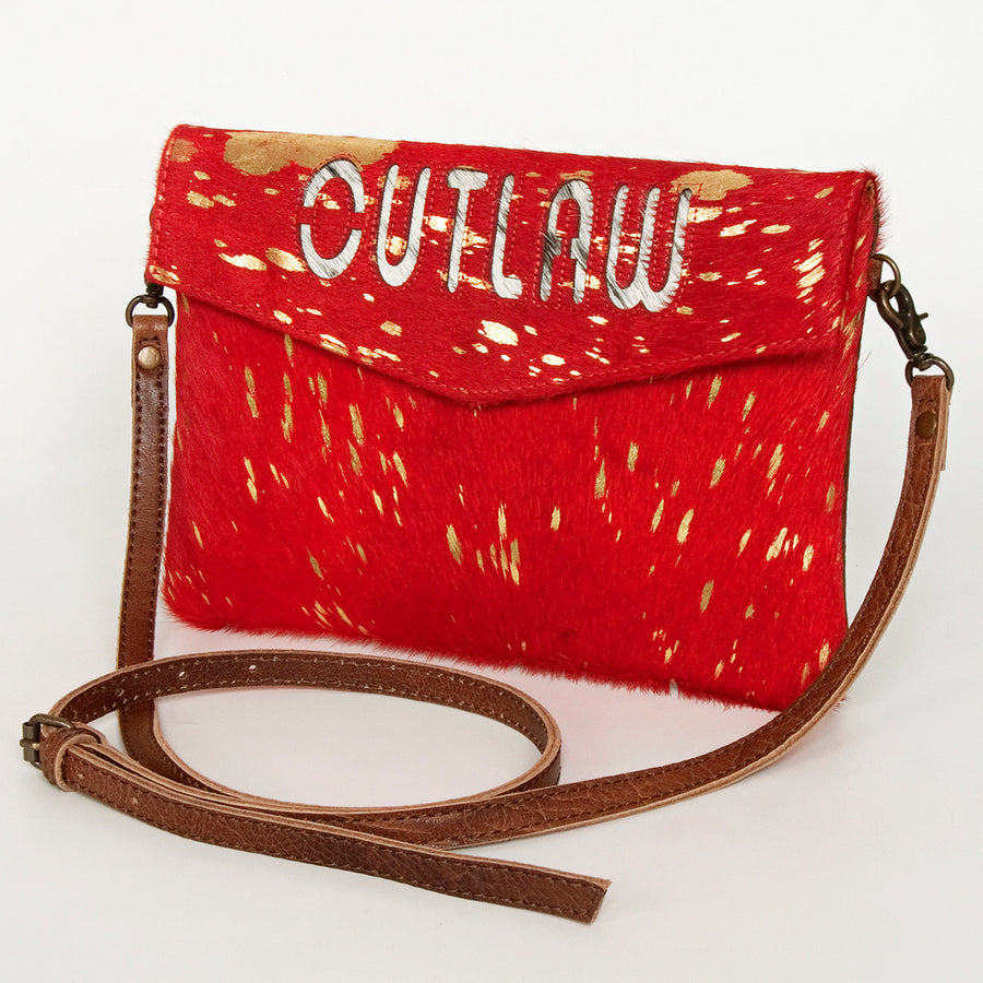 American Darling Envelope Hair-On Genuine Leather Western Women Bag Handbag Purse | for Cute - Uhorse
