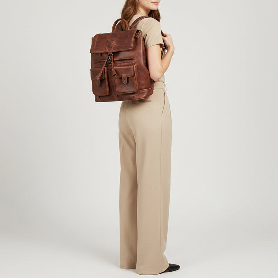 American Darling Backpack Full Grain Genuine Leather Western Women Bag | for Laptop School Purse Travel