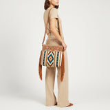 American Darling Signature Crossbody Hand Tooled Saddle Blanket Genuine Leather Women Bag Western Handbag Purse