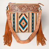 American Darling Signature Crossbody Hand Tooled Saddle Blanket Genuine Leather Women Bag Western Handbag Purse