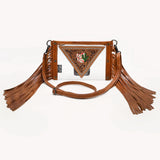 American Darling Clear Bag Hand Tooled Genuine Leather W. Women