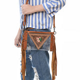 American Darling Clear Bag Hand Tooled Genuine Leather Western Women Handbag Purse | for Cute