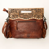 American Darling Clutch Hand Tooled Hair on Genuine Leather Western Women Bag Handbag Purse | Purses for Cute