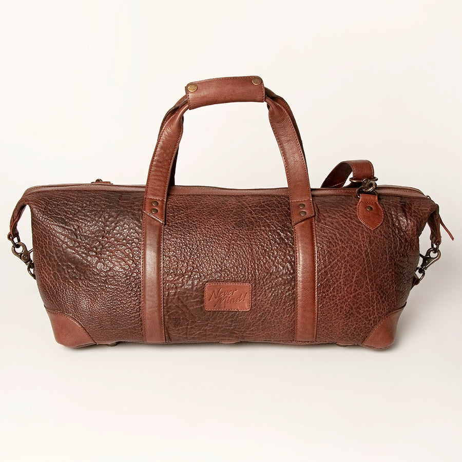 Never Mind Nmbgz129 Duffel Vintage Handmade Genuine Cowhide Leather Women Bag Western Handbag Purse