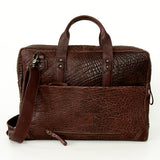 Never Mind Nmbgz133 Briefcase Vintage Handmade Genuine Cowhide Leather Women Bag Western Handbag Purse