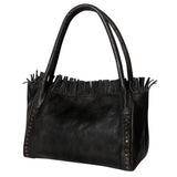 Never Mind Nmbgm110F Tote Vintage Handmade Genuine Cowhide Leather Women Bag Western Handbag Purse