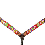 Bar H Equine W. H. Embroidery Design Genuine American Leather Breast by Hilason – Cowboy and equestrian accessories