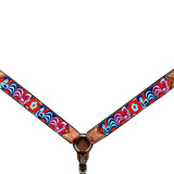 Bar H Equine W. Leather H. Headstall & Breast Collar Brown by Hilason – Cowboy and equestrian accessories
