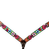 Bar H Equine W. Leather H. Breast Collar Brown by Hilason – Cowboy and equestrian accessories