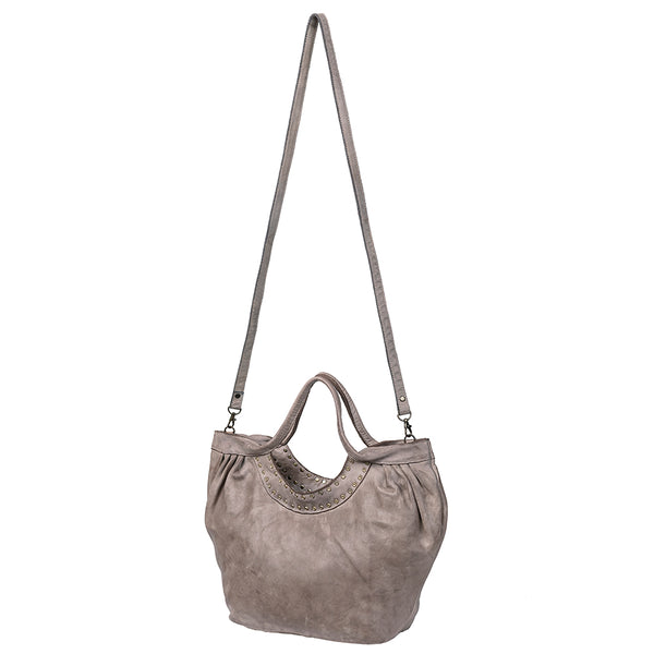 Never Mind Nmbgm101G Tote Vintage Handmade Genuine Cowhide Leather by Hilason – Cowboy and equestrian accessories