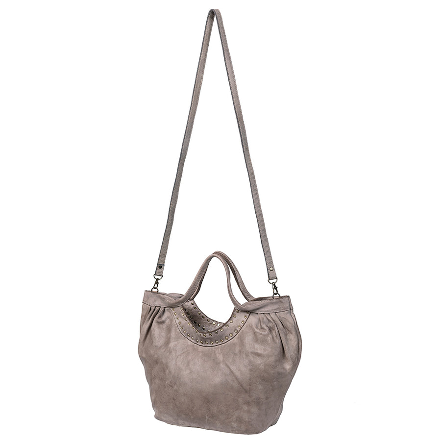 Never Mind Nmbgm101G Tote Vintage Handmade Genuine Cowhide Leather by Hilason – Cowboy and equestrian accessories