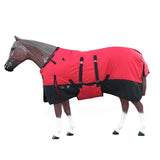 69 In Hilason 600D Winter Waterproof Horse Turnout Blanket Belly Wrap Red - Uhorse