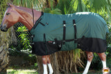 HILASON 600D Winter Waterproof Poly Horse Blanket Belly Wrap Hunter Green | Turnout Blankets for Horses