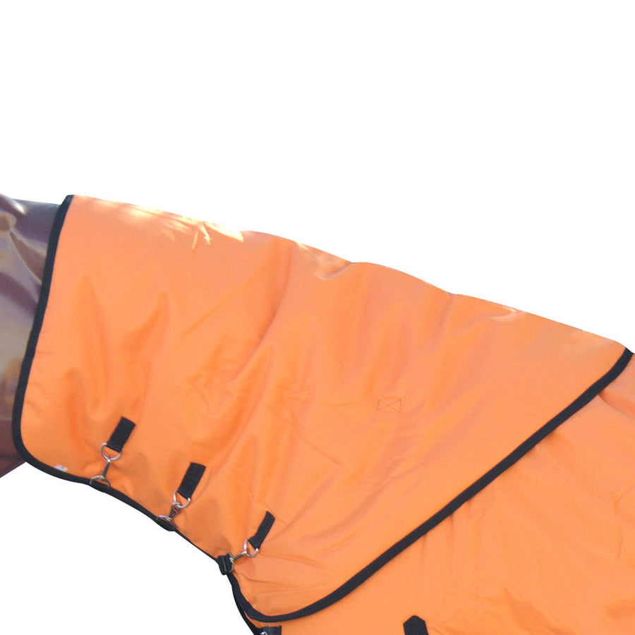Hilason 600D Winter Waterproof Poly Turnout Horse Hood Neck Cover Orange - Uhorse