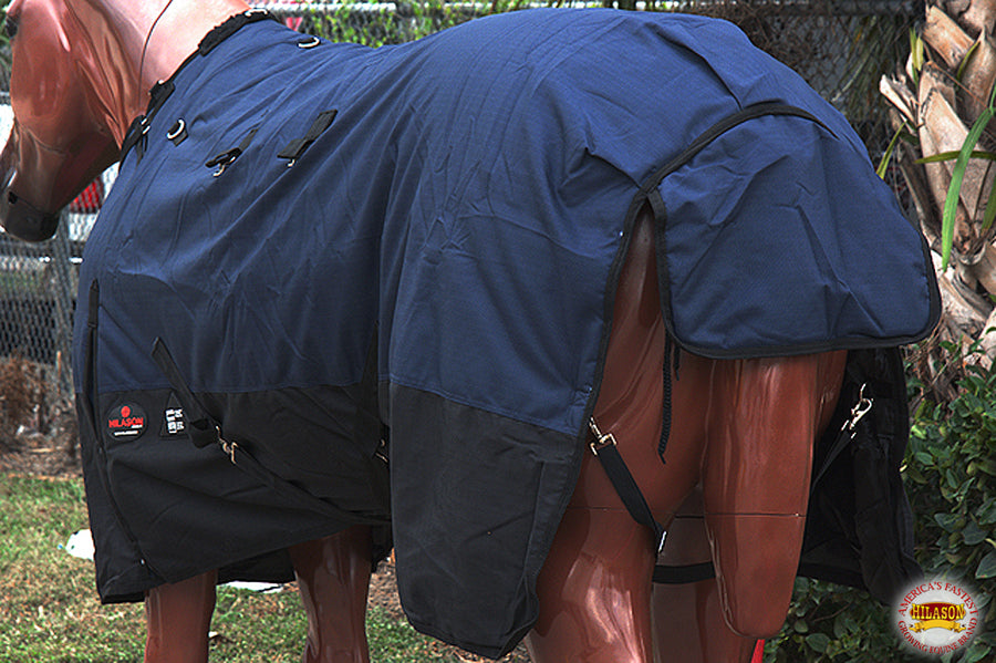 HILASON 600D Winter Waterproof Poly Horse Blanket Belly Wrap | Turnout Blankets for Horses