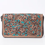 OHLAY WALLET Hand Tooled  Genuine Leather women bag western handbag purse